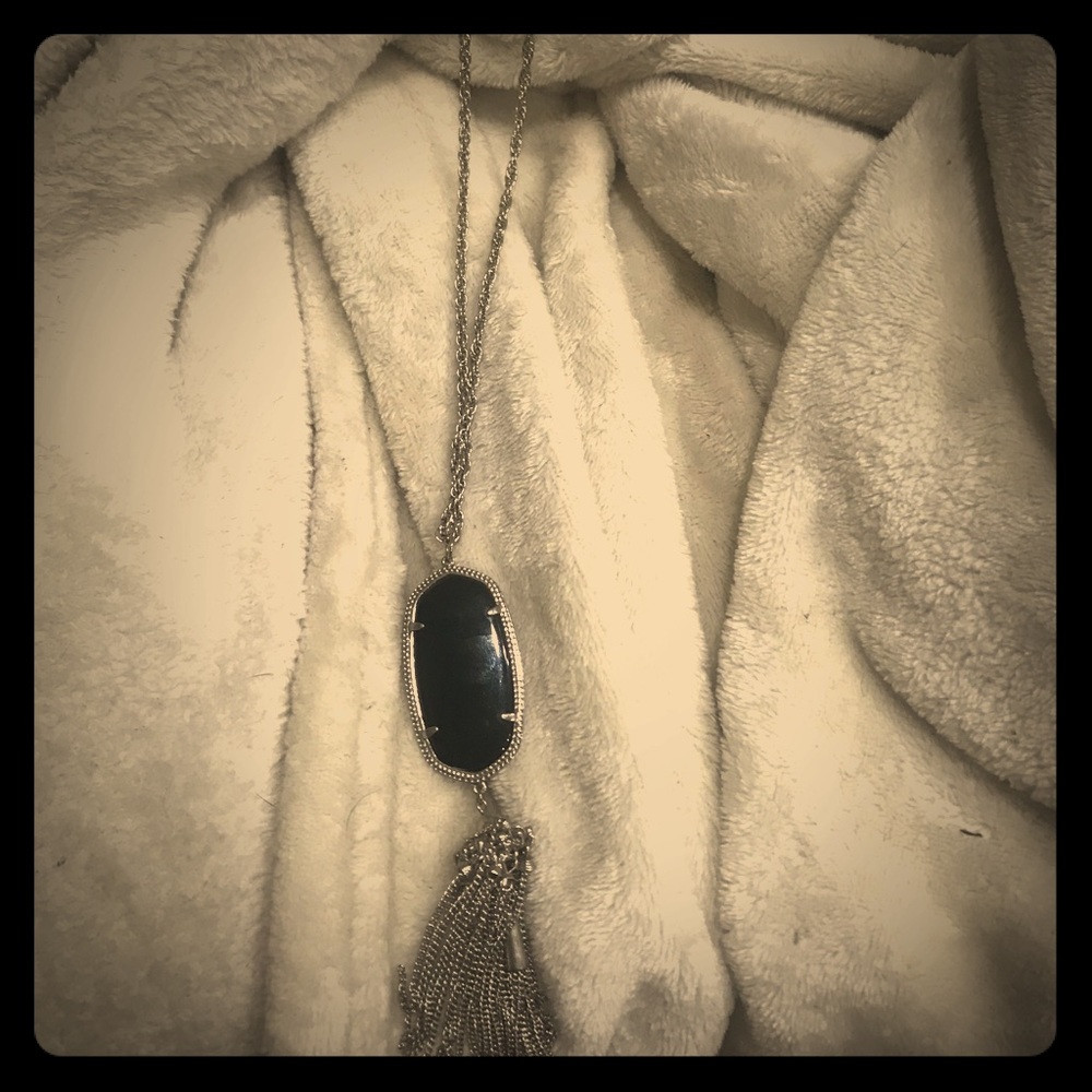 Black and silver Rayne necklace from Kendra Scott